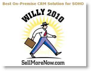 2010 Willy Award Best On-Premise CRM Solution for SOHO