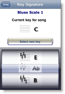 Key Signature for Trumpet iPhone App